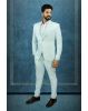 Polyster Powder Blue 3Pc Suit