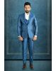 Polyster mid night Blue 3Pc Suit