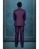 2 Pcs Poly Rayon In Regal Purple Bandhgala Jodhpuri