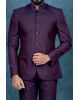 2 Pcs Poly Rayon In Regal Purple Bandhgala Jodhpuri