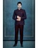 2 Pcs Polyester Viscose In Regal Purple Bandhgala Suit