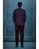 2 Pcs Polyester Viscose In Regal Purple Bandhgala Suit