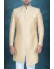 Asymmetrical Cut Imported Terry Rayon In Golden Indowestern