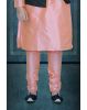 Peach Kurta Pyjama in Blended Fabric