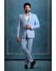 Polyster Aqua Blue Suit