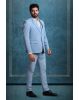 Polyster Aqua Blue Suit