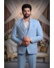 Polyster Aqua Blue Suit