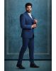 Polyster Navy Blue Suit