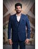 Polyster Navy Blue Suit