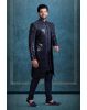 Navy Blue Alluring Jacket Sherwani