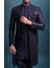 Navy Blue Alluring Jacket Sherwani