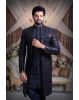 Navy Blue Alluring Jacket Sherwani