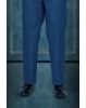 3 Pcs Poly Viscose Spandex In Blue 3Pc Suit