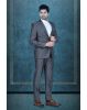 2 Pc Terry Rayon In Grey Suit