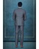 2 Pc Terry Rayon In Grey Suit