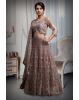 Mauve Net Lehenga With Intricate Stone Work And Threadwork Details