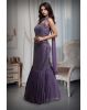 Light Purple Intricate Sequin Detailed Mermaid Cut Lehenga With Same Color Crop Top And Dupatta