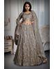 Metallic Golden Heavy Stone Worked Net Lehenga With Heavy Detailed Crop Top And Same Color Dupatta