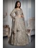 Metallic Golden Heavy Stone Worked Net Lehenga With Heavy Detailed Crop Top And Same Color Dupatta