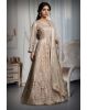 Pastel Peach Anarkali Lehenga With Exquisite Threadwork details