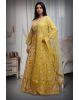 Yellow Color Lehenga With Intricate Stone Work And Threadwork Details