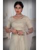 Off White Net  Saree