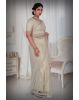 Off White Net  Saree
