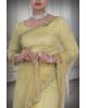 Yellow Net Saree