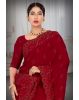 Dark Pink Silk Saree