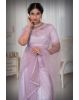 Lavender Net  Saree