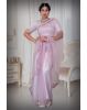 Lavender Net  Saree