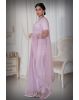 Lavender Net  Saree