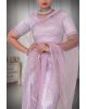 Lavender Net  Saree