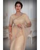 Pastel Peach  Net  Saree