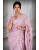 Peach  Georgette  Saree