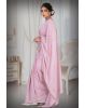 Peach  Georgette  Saree