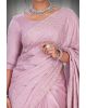 Peach  Georgette  Saree