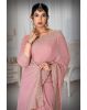 Mauve Pink Silk  Saree