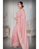 Mauve Pink Silk  Saree