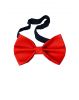 Red Bow Tie In Satin Fabric