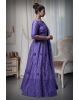 Mauve violet  papa don't silk lehenga