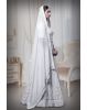 white georgette lehenga