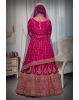 Rani pink motti silk lehenga