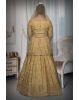Golden Jarkan Stone Silk Lehenga
