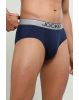 Men's Super Combed Cotton Rib Solid Boxer Brief with Ultra soft Waistband - White