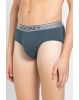 Men's Super Combed Cotton Solid Brief with Ultra soft Waistband - Deep Slate