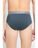 Men's Super Combed Cotton Solid Brief with Ultra soft Waistband - Deep Slate