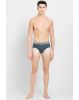Men's Super Combed Cotton Solid Brief with Ultra soft Waistband - Deep Slate