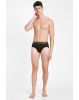 Men's Super Combed Cotton Solid Brief with Ultra soft Waistband - Brown