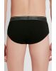 Men's Super Combed Cotton Solid Brief with Ultra soft Waistband - Black